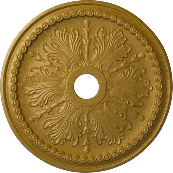 Ekena Millwork Winsor Ceiling Medallion (Fits Canopies up to 4"), 27 1/2"OD x 4"ID x 1 1/2"P, Pharaohs Gold CM27WIPGS - main